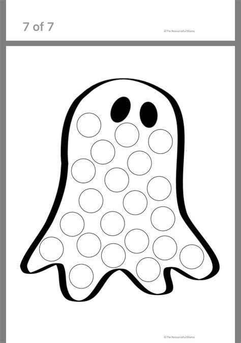 Halloween Do A Dot Ghost Crafts Preschool Fall Preschool Activities