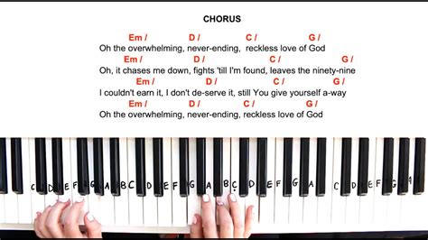 Reckless Love 4 Chords Play Along Easy Piano Tutorial In G Major Part 2 Youtube