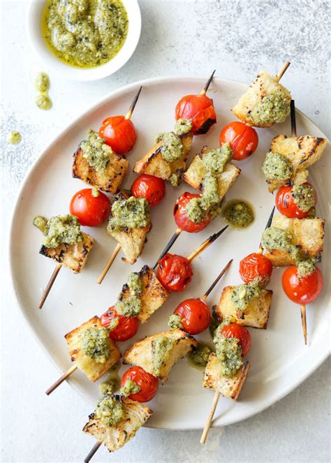 Grilled Bruschetta Skewers Completely Delicious