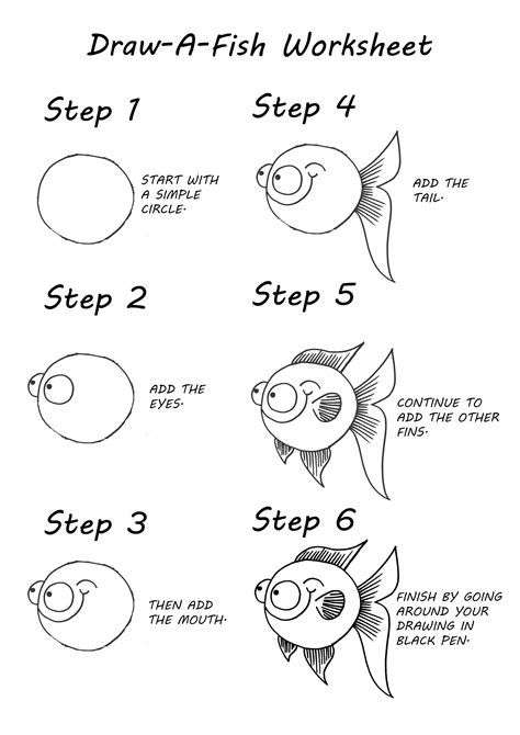 Another free manga for beginners step by step drawing video tutorial. Another step by step guide to drawing a fish... | Draw a ...