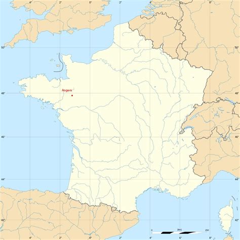 Angers, un territoire labellisé nature. Fond de carte avec Angers