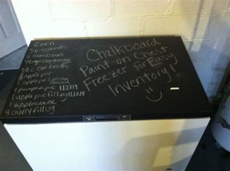 Frugal Friday Paint The Top Of Your Chest Freezer With Chalkboard Paint Chest Freezer