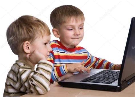 Two Brothers Play Computer Games — Stock Photo © Ella 1744045