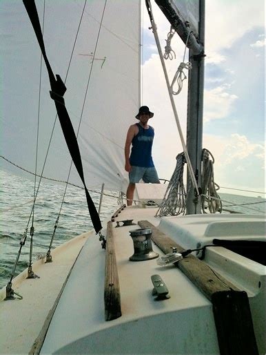 Sailing Corrival Nice Beam Reach On A Starboard Tack Galveston Bay
