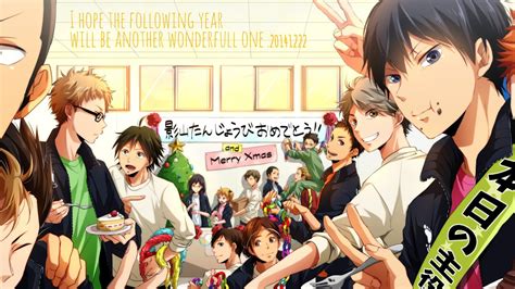 Haikyu Team On Christmas Celebration Hd Anime Wallpapers Hd