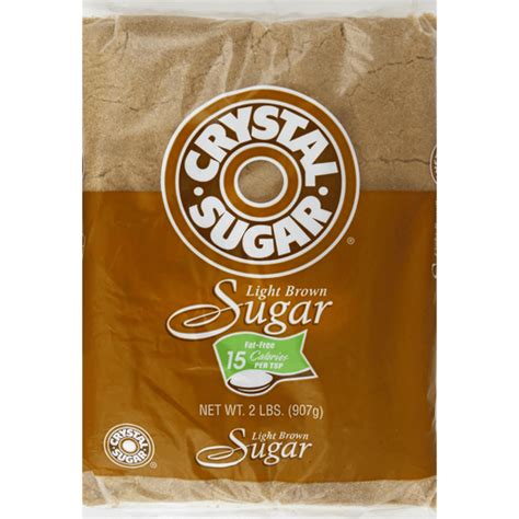 Crystal Sugar Light Brown Sugar 2 Lb Bag Sugars And Sweeteners