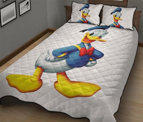 Donald Duck White Quilt Bed Sets 99shirt