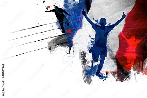 Drapeau France Football Stock Illustration Adobe Stock