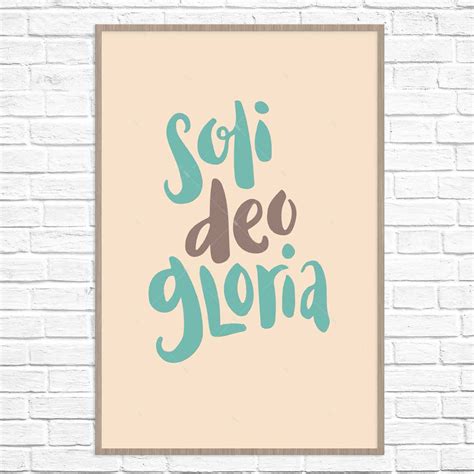 Soli Deo Gloria Poster Print Missional Wear