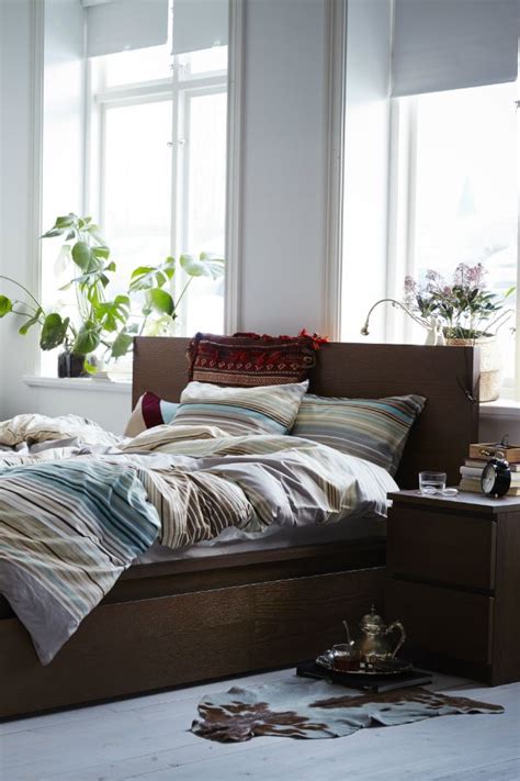 Mix with dark furniture, a large mirror and a modern scandanavian light evedal. 25 Best Ikea Bedroom Design Ideas