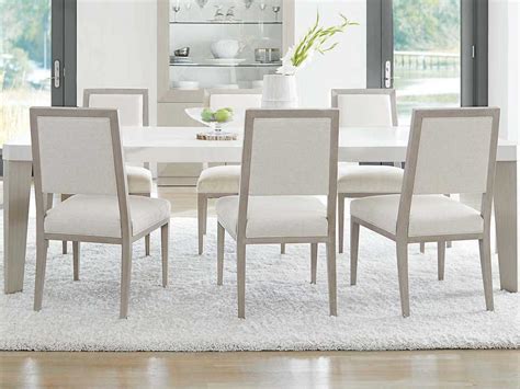 Get great deals on bernhardt dining room furniture. Bernhardt Axiom Linear Gray / White 82'' Wide Rectangular ...