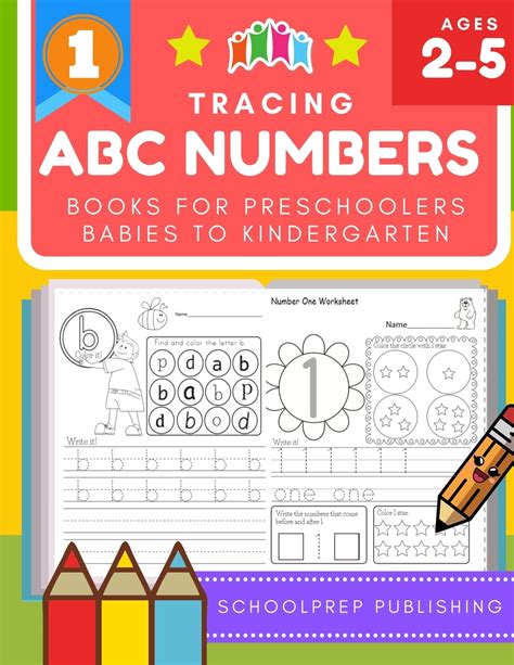 Tracing Abc Numbers Books For Preschoolers Babies To Kindergarten