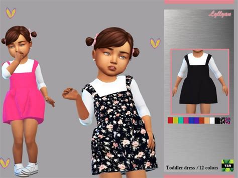 Toddler Dress Lorena By Lyllyan At Tsr Sims 4 Updates
