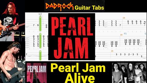 Alive Pearl Jam Guitar Bass Tabs Lesson Youtube