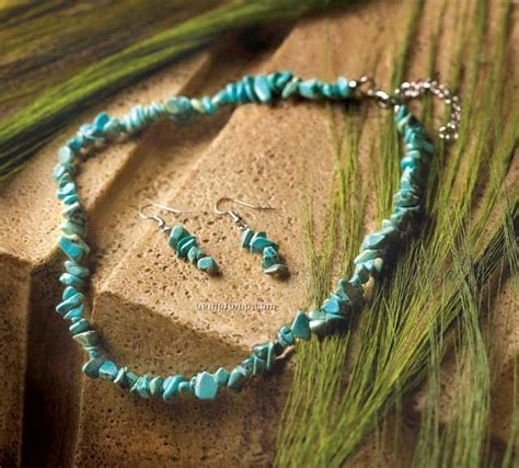 Turquoise Natural Stone Jewelry Set China Wholesale Turquoise Natural