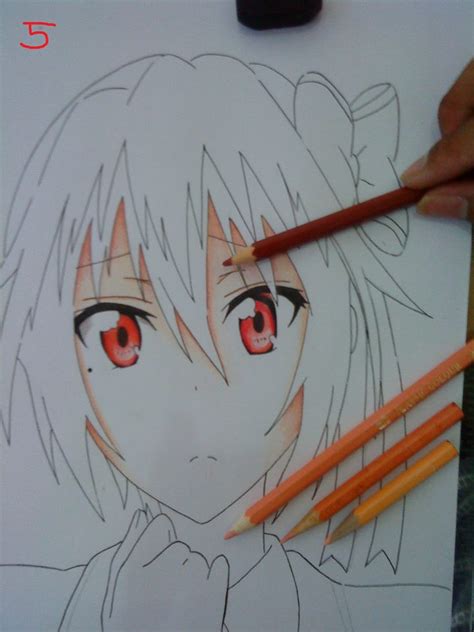 Cara menggambar rambut anime untuk pemula. Contoh Gambar Cara Mewarnai Wajah Dengan Pensil Warna ...