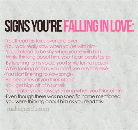 Signs Your Falling In Love Pictures Photos And Images For Facebook