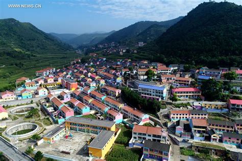 Colorful Houses Seen In N Chinas Beautiful Countryside Xinhua