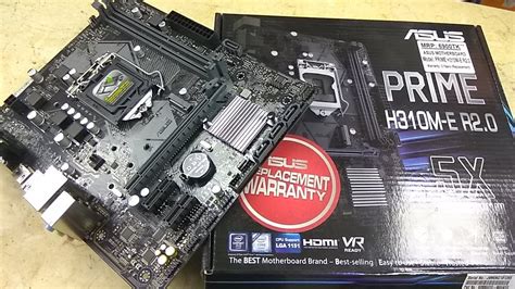 Asus Prime H310m E R2 0 Micro Atx Motherboard Unboxing Youtube