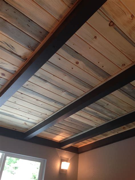 How To Plywood Plank Over Popcorn Ceiling Artofit
