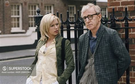 Scarlett Johansson And Woody Allen In Scoop 2006 Directed By Woody Allen Superstock