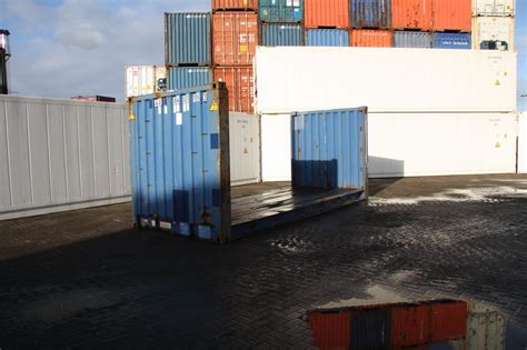 20ft Flat Rack Fixed End Container Alconet Containers
