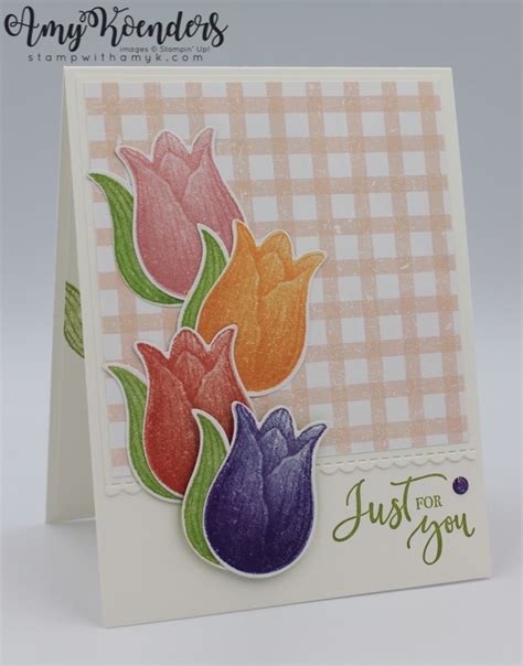 Stampin Up Timeless Tulips Just For You Card With Video Tutorial