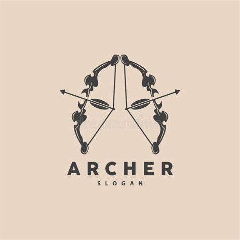 Archer Logo Archery Arrow Vector Elegant Simple Minimalist Design