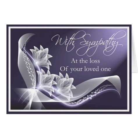 Sympathy Loss Of Loved One Card Zazzle