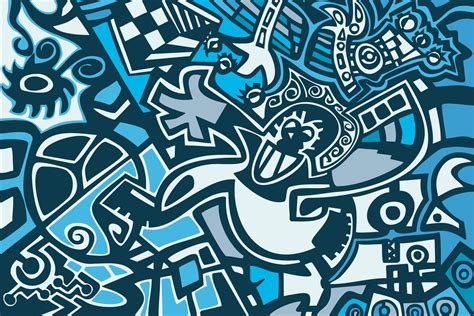 Maybe you would like to learn more about one of these? Blue Graffiti Wallpaper - Mural Wall