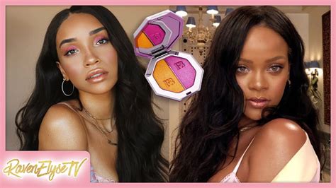 I Tried Following Rihannas Vogue Makeup Tutorial Fenty Beauty Beach