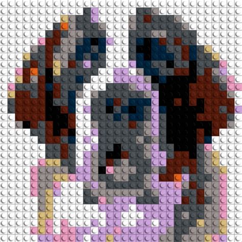 32 X 32 Lego Mosaic Of A St Bernard Pixel Art Cool Pixel Art Pix Art