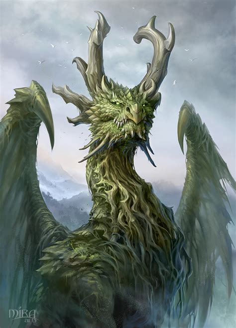 Forest Dragon By Sandara On Deviantart Beast Creature Creature Art
