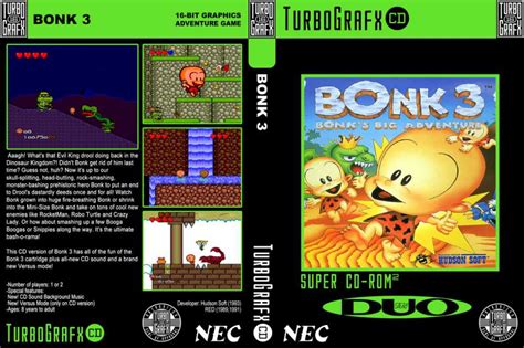 Bonk Bonk S Big Adventure TurboGrafx VideoGameX