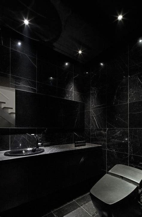 69 Almost Pure Black Bathroom Design Ideas Digsdigs
