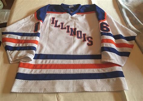 University Of Illinois Fighting Illini Hockey Jersey K1 Sportswear Xl