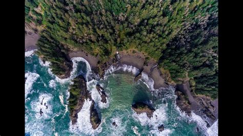 Amazing Secret Beach Southern Oregon Coast Aerial Video Youtube
