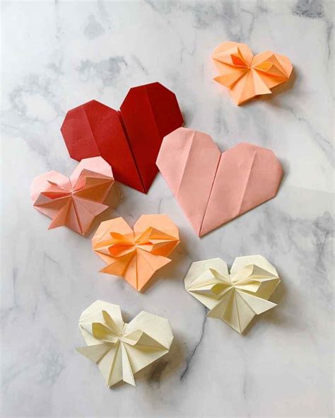 Origami Hearts In 2021 Origami Heart Valentines Origami Valentine