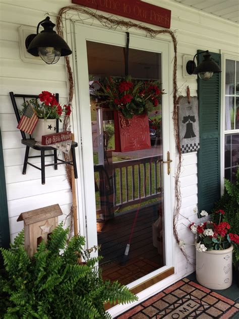 Primitive porch decor | PORCH IDEAS | Pinterest