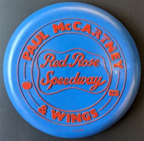 Paul Mccartney And Wings Red Rose Speedway Promo Frisbee Emi The