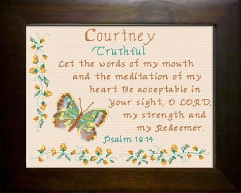 Name Blessings Courtney2 Personalized Names With Meanings And Bible