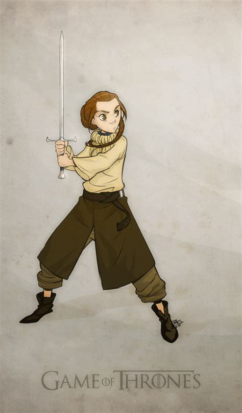 Arya Stark And Needle By Le On