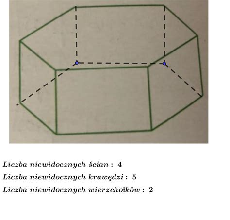 3. Narysowane pudełko ma kształt graniastosłupa sześciokątnego. Liczba