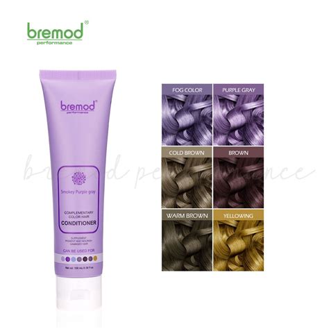 Bremod Complementary Hair Color Conditioner Smokey Purple Grey Color Hair Nourish Color Lock