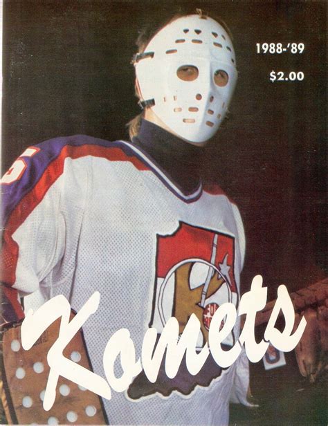 Hockey Programs Fort Wayne Komets 1988 89 Ihl Fort Wayne Komets