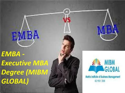 Ppt Emba Executive Mba Degree Mibm Global Powerpoint Presentation