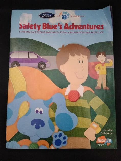 Nick Jr Magazine Safety Blues Adventures 2002 Blues Clues Steve Joe