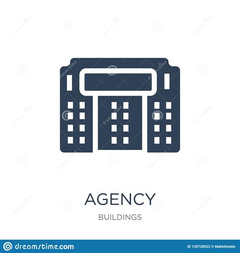 Agency Icon In Trendy Design Style. Agency Icon Isolated On White Background. Agency Vector Icon 