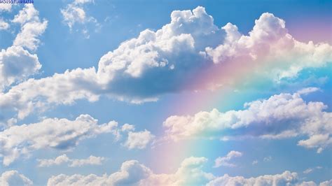 Download Rainbow In The Clouds Wallpaper By Jjennings92 Clouds