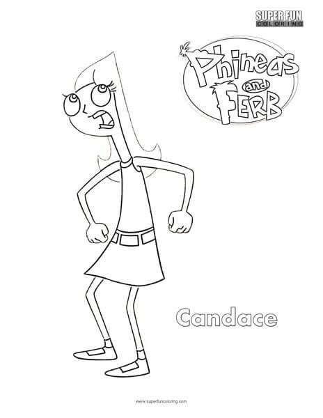Candace Griffin- Phineas and Ferb Coloring - Super Fun Coloring